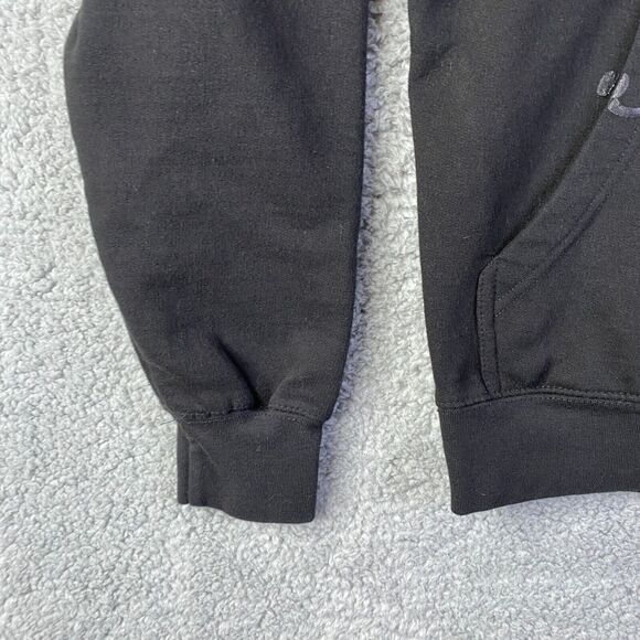 Cotton Bloom Unisex Black Pullover Hoodie (Smile More) Size Small - Picture 6 of 13